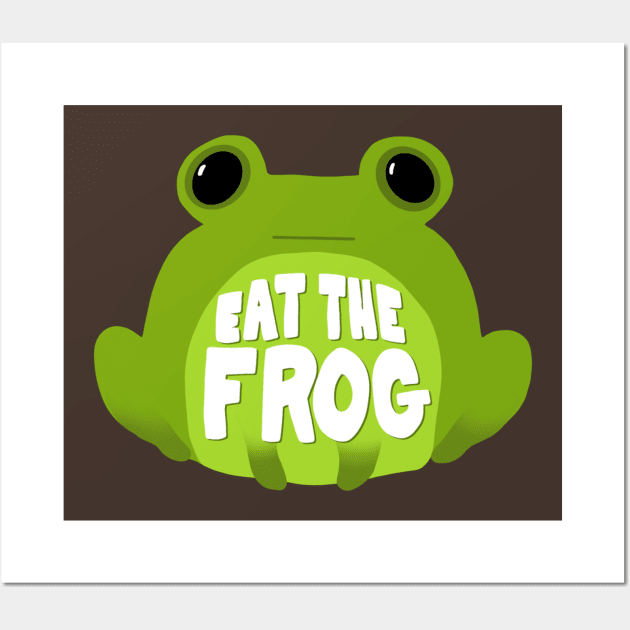 Eat the Frog Wall Art by novabee